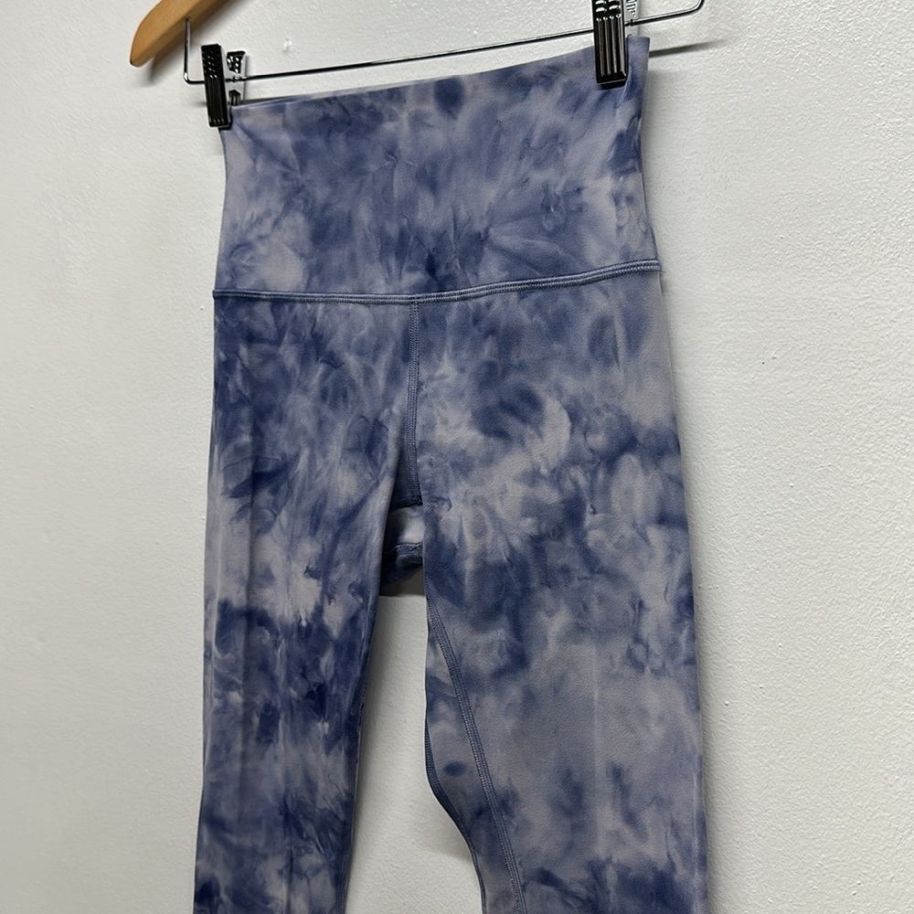 Lululemon Align High Rise Legging Nulu Active Pants Purple Diamond Tie Dye 28” 4 - Picture 6 of 9